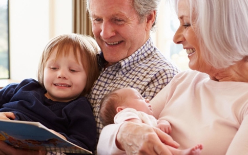grandparents with grandchildren